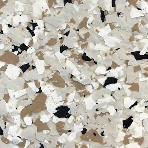 Granite epoxy flake blend — Neutral gray