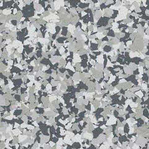 Gravel epoxy flake blend — Blue-gray