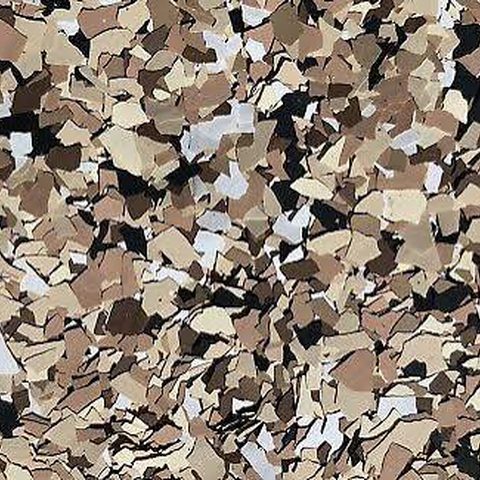 Saddle epoxy flake blend — Tan & brown